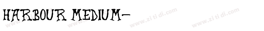Harbour Medium字体转换